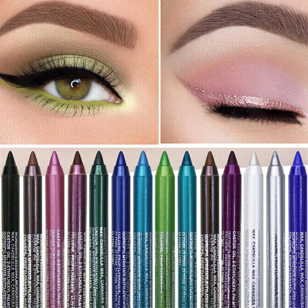 NEW Colorful Eyeliner Pencil Eye Liner Gel Pens Long Lasting Waterpoof  AU