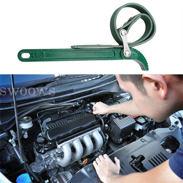 Oil Filter Belt Wrench Puller Strap Spanner Filter Cartridge Removal Tool New AU