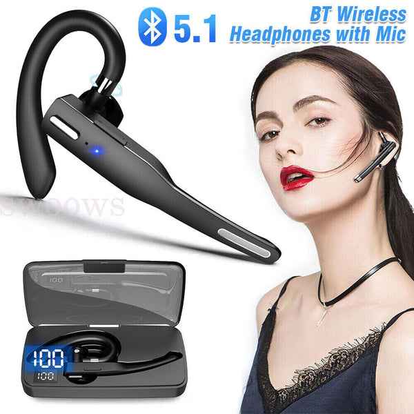 Bluetooth Headphones Wireless Headset with Mic Business Driver Portable Earphone