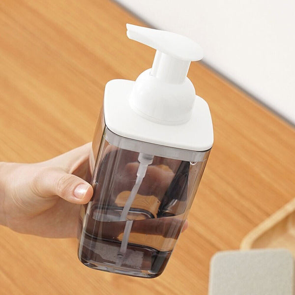 Empty Plastic Foaming Hand Soap Bath Dispenser Foam Pump Liquid Bottle Kitchen