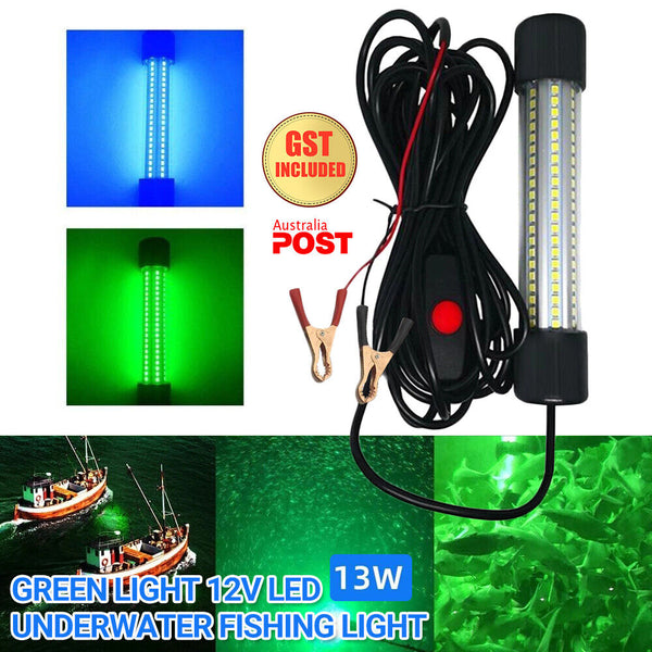 1200LM 12V LED Underwater Fishing Light Stick Squid Prawn Fish Attract Lamp OZ