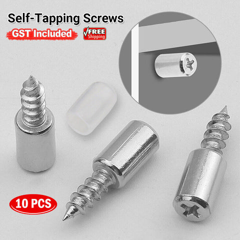 Self-Tapping Screws Cabinet Laminate Support Screws Pegs with Non-Slip Sleeve AU