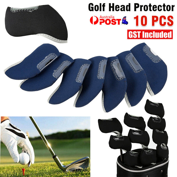 10Pcs Iron Head Covers Golf Head Protector Golf Head Covers Golf Club Protector.