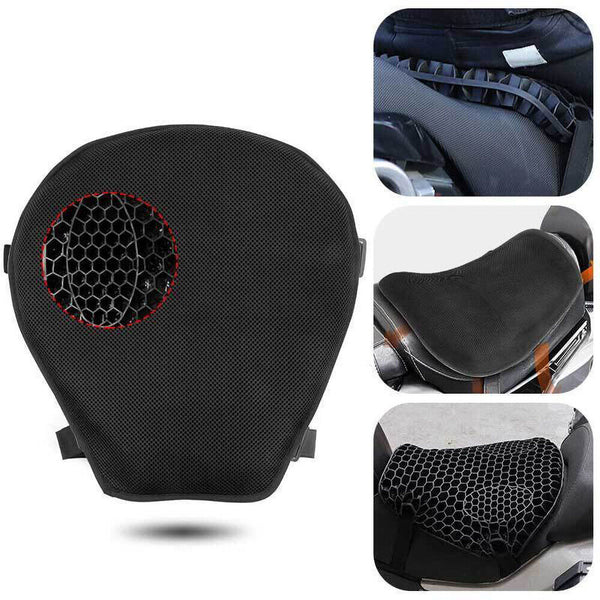 Universal Motorcycle Seat Cushion Cover Comfort Gel Pillow Pad Pressure Relief