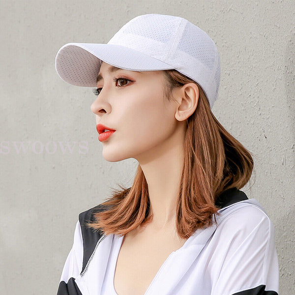 Unisex Hat Plain Curved Sun Visor Hat Outdoor Dustproof Baseball Cap Solid Co