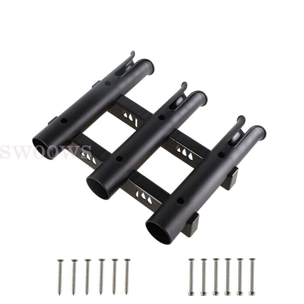 3 Tube Fishing Rod Holder Bracket Boat Kayak Rod Rack Mounted Fishing Rack AU