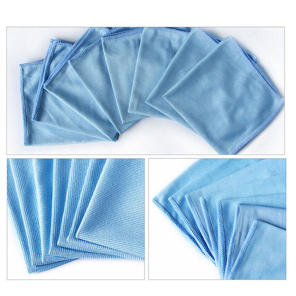 UP20x Microfibre Glass Cleaning Cloth Car Towel Window Dish Washing 30x30cm