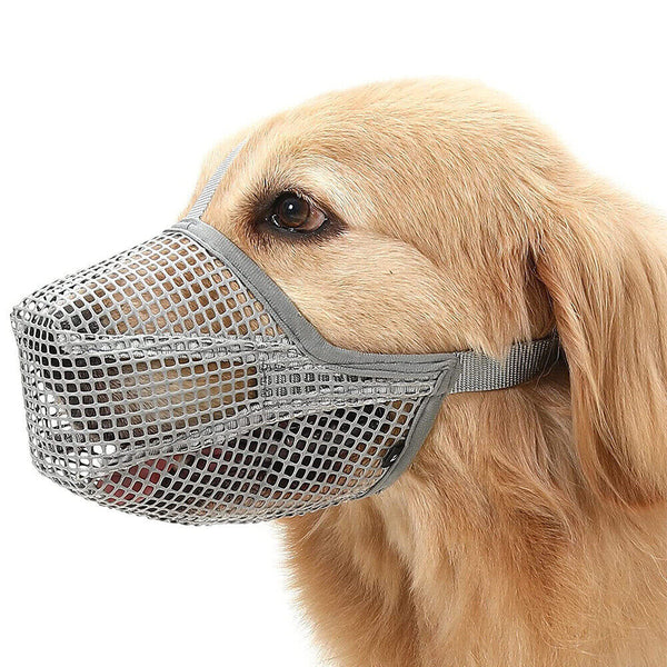 Dog Muzzle Pet Muzzle for Anti-Biting Chewing Licking Adjustable Breathable AU