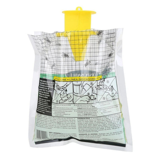 1-10x Fly Catching Bag Fast Results for Outdoor Disposable Fly Trap Pest-Control