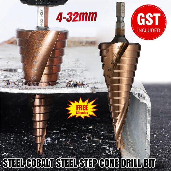 4-32mm Step Drill HSS Steel Titanium Coated Cone Bit Hole Cutter Part Metal