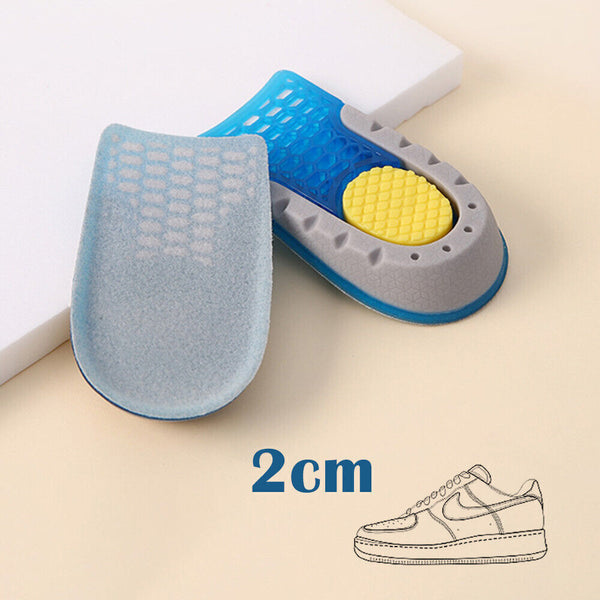 Unisex Insole Heel Lift Insert Shoe Pad Height Increase Elevator Taller Cushion