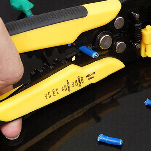 Automatic Electrical Wire Stripper Cutter Pliers Cable Crimper Terminal Tool +