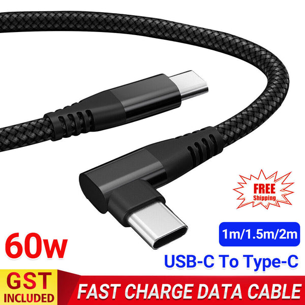 1-2m Samsung Google OPPO Macbook iPad USB-C To Type-C Fast Charge Data Cable M-M