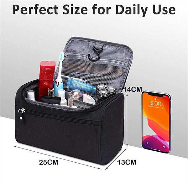 1/2x Mens Hanging Travel Toiletry Wash Storage Shaving Makeup Case Cosmetic Bags