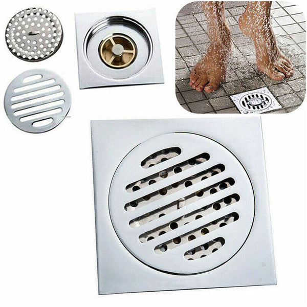 Tile Insert Floor Waste Shower Grate Drain Brass Bathroom Shower Kitchen AU