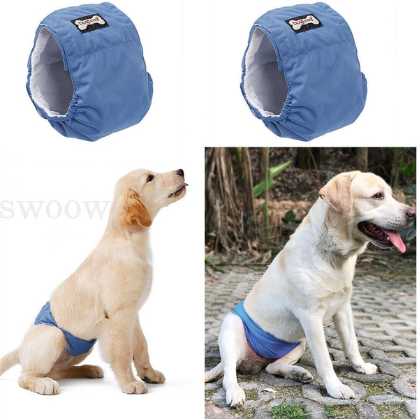 Male / Female Dog Puppy Nappy Diapers Belly Wrap Band Sanitary Pants Underpants