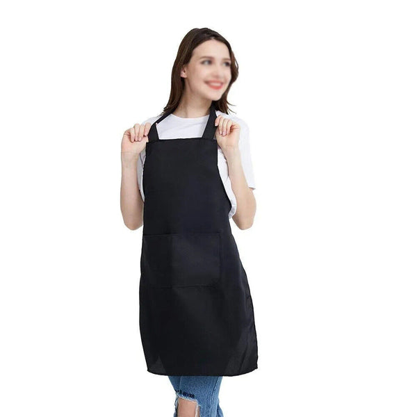 10x Plain Apron Bib Washable Pocket Butcher Waiter Chef Kitchen Cooking Craft