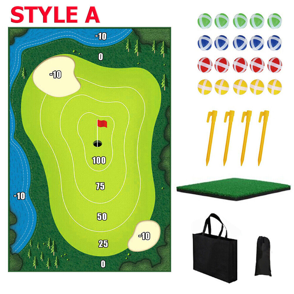 The Indoor Casual Golf Game Set Chipping Golf Game Mat with 20 Grip Golf Balls