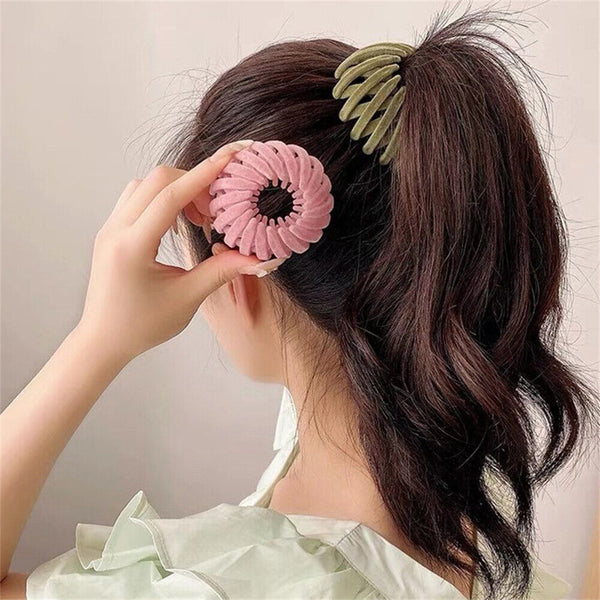 3pcs Birds Nest Magic Hair Clip,Hair Bun Accessories for Women Girl Hair Holder