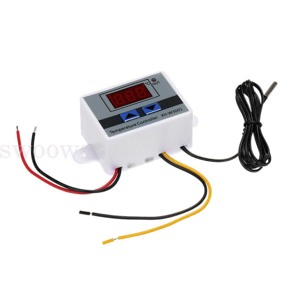 Digital LED Temperature Controller Thermostat Control Switch W/ Waterproof Probe