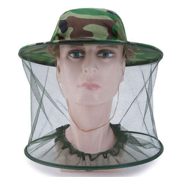 2Pcs Mosquito Insect Head Net Mesh Protector W/ Hat Fly Bee Fishing Camping