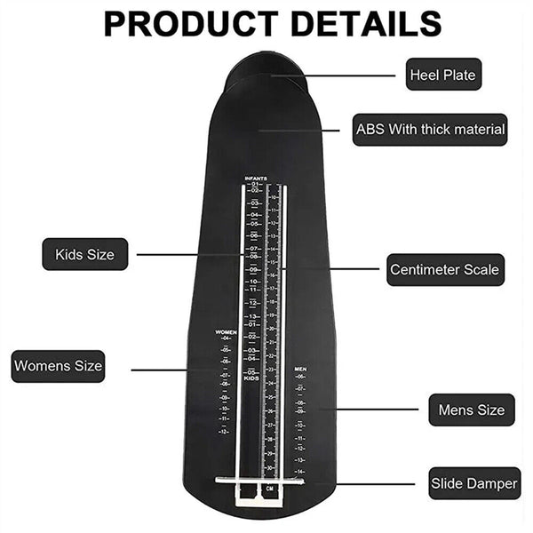 Kids Adults Foot Measuring Device Shoes Sizer Fitting Device Foot Measure Ruler