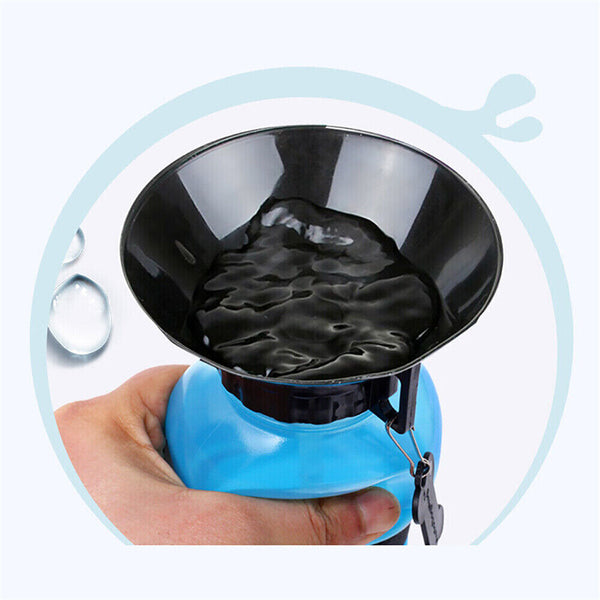 500ml Dog Cat Water Drinking Bottle Detachable Travel Cup Portable Pet Feeder