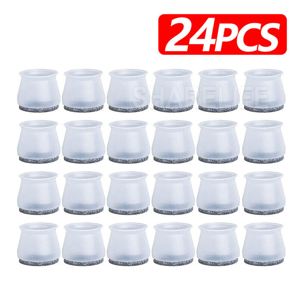 UP24x Chair Leg Floor Protector Furniture Table Feet Cover Silicone Cap Pads Cap