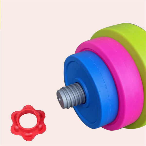 AU Kids Adjustable Barbell Toy Set Durable Exercise Dumbells Toys-LongShort