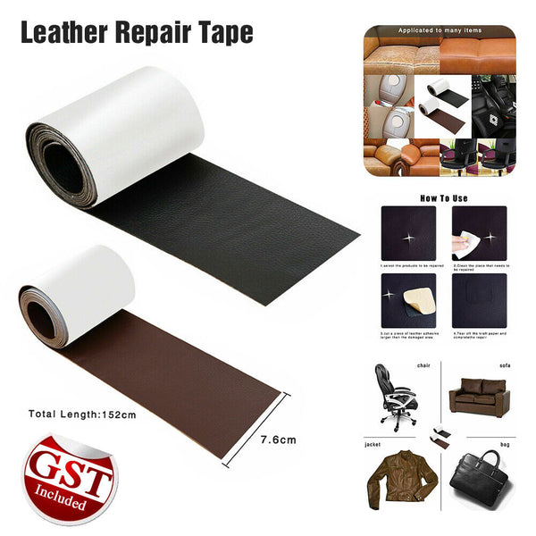 Self Adhesive Leather Repair Patch 3 Sizes Couch Sofa Car Seat Chair Renovation