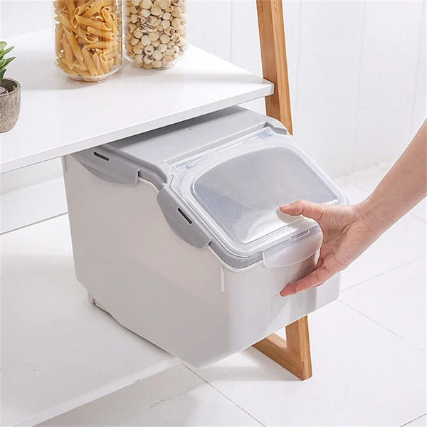 10KG 15KG Pet Dog Cat Food Storage Container Rice Grains Container Box with Lids