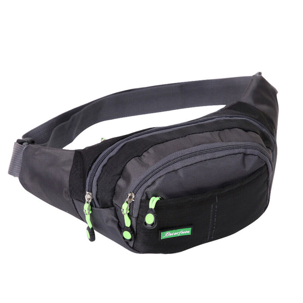 Mens Waterproof Running Belt Bum Waist Pouch Fanny Pack Camping Sport Hiking Bag