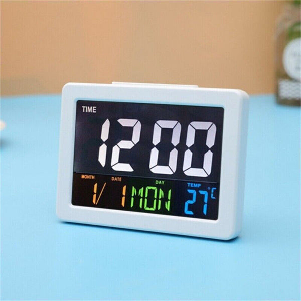 Digital Home Large Big Jumbo LED Wall Desk Clock With Calendar Temperature Clock