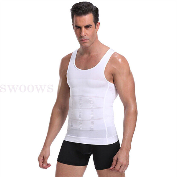 Men Sweat Body Shapers Vest Waist Trainer Slimming Corset Shapewear