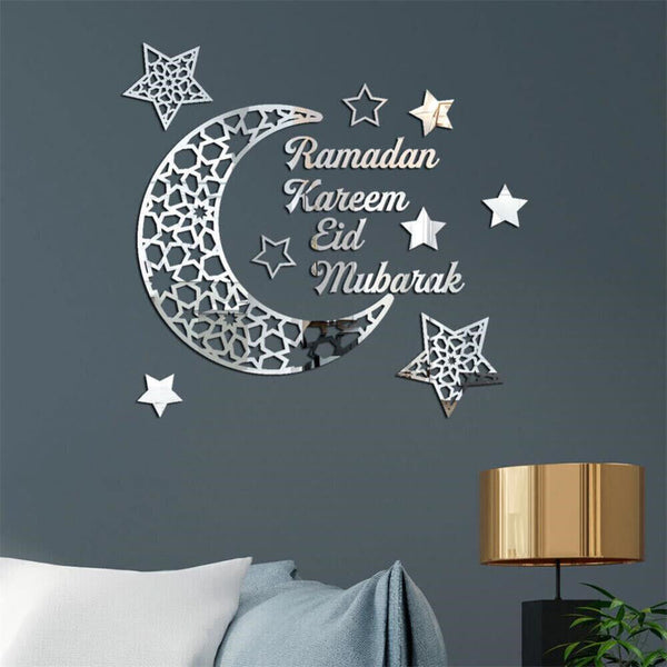 Eid Mubarak Wall Stickers Ramadan Decoration For Home Islamic Muslim Party Deco