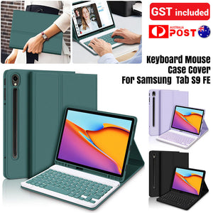 Portable Keyboard Mouse Smart Case Cover For Samsung Galaxy Tab S9 FE