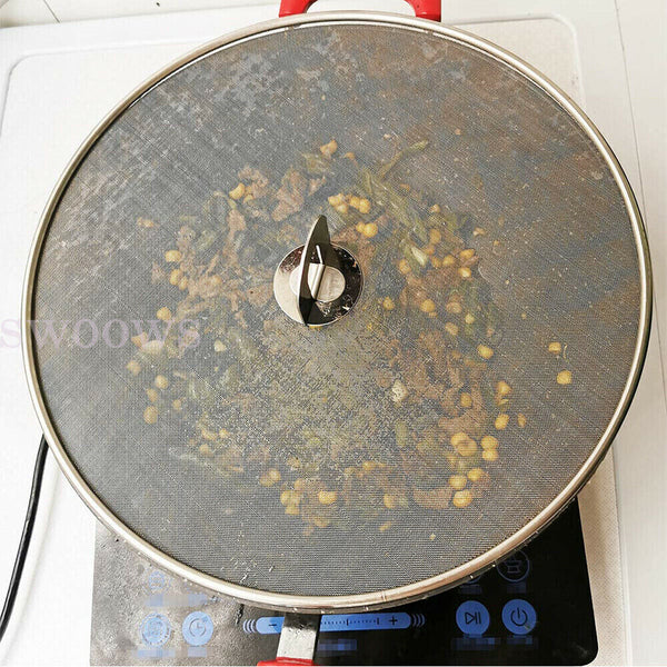 Anti Splatter Guard Oil Net Splash Cover Pan Screen Kitchen Cooking Frying 2size