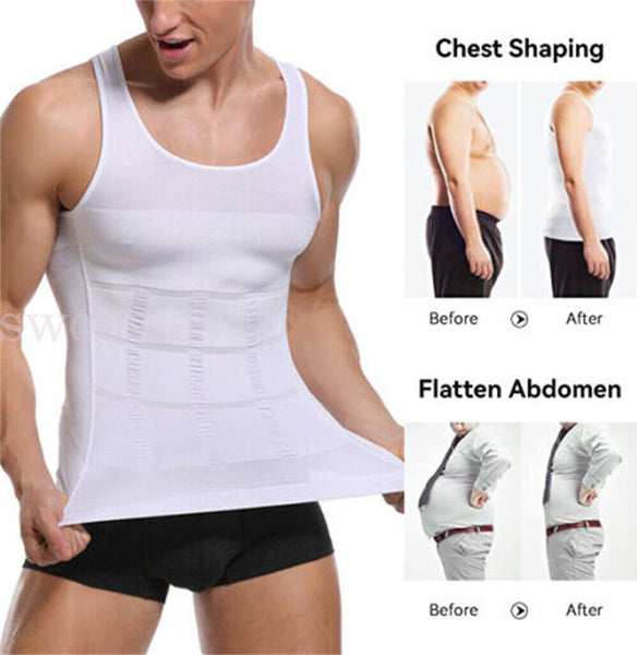 Men Sweat Body Shapers Vest Waist Trainer Slimming Corset Shapewear