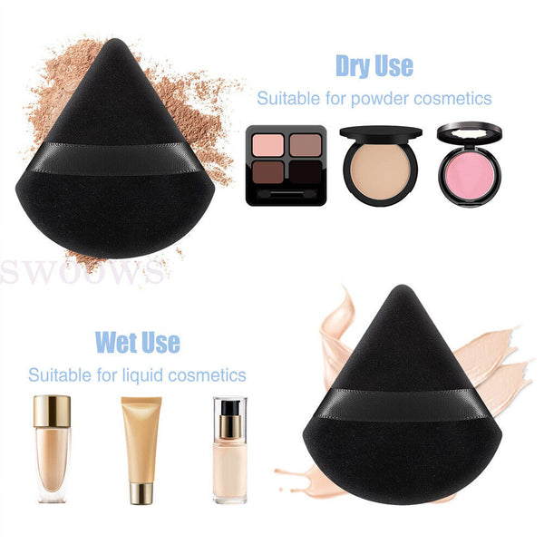 6/10pc Cosmetic Puff Triangle Mini Cotton MakeUp Sponge Puffs Make Up Tool AU