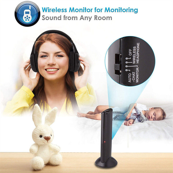 Wireless TV Headphones 5 In 1 Home Headset For TV Watching TV Ear Microphone AU