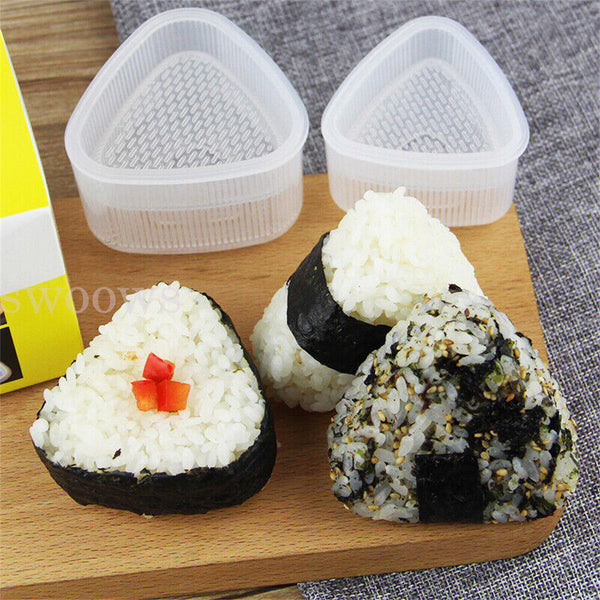 2x Onigiri Mold Sushi Rolls Rice Ball Bento Press Maker Mould DIY Kitchen Tool