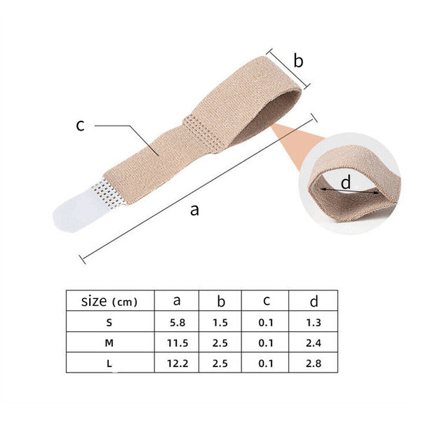 Toe Splints Straightener Bandage Cushioned Corrector for Crooked Hammer Toe