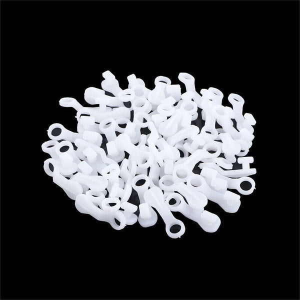 UP 200PCS Curtain Track Gliders Extendable Universal Slider Runners Rail Hooks