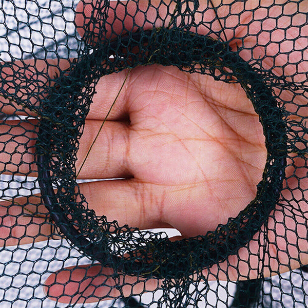 Foldable Fishing Shrimp Fish Crab Yabbie Bait Net Trap Cast Dip Cage 2 Hole AU