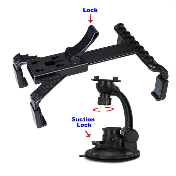 1/2 Car Windscreen Suction Mount Holder For iPad MiniPro Samsung Tablet PC 8-12"