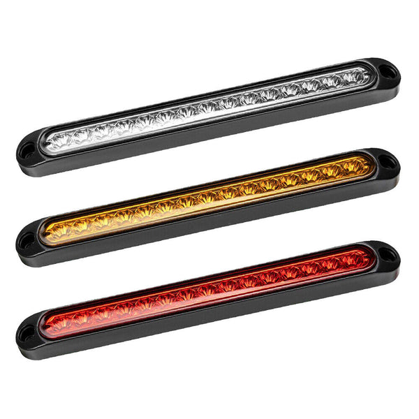 6x15LED Tail Lights Brake Indicator Reverse Slim Strip RV Trailer Light UTE STOP