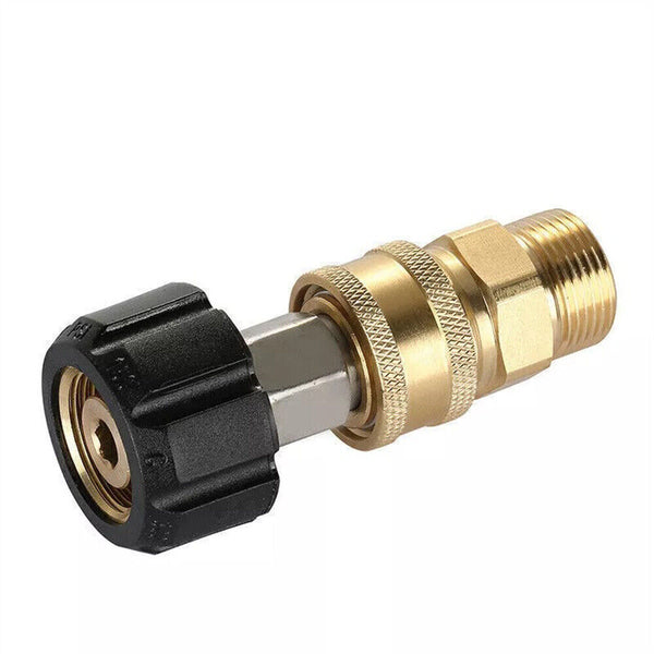 5000PSI M22-Swivel Pressure Washer Hose Adapter 3/8 Quick Connect Fittings