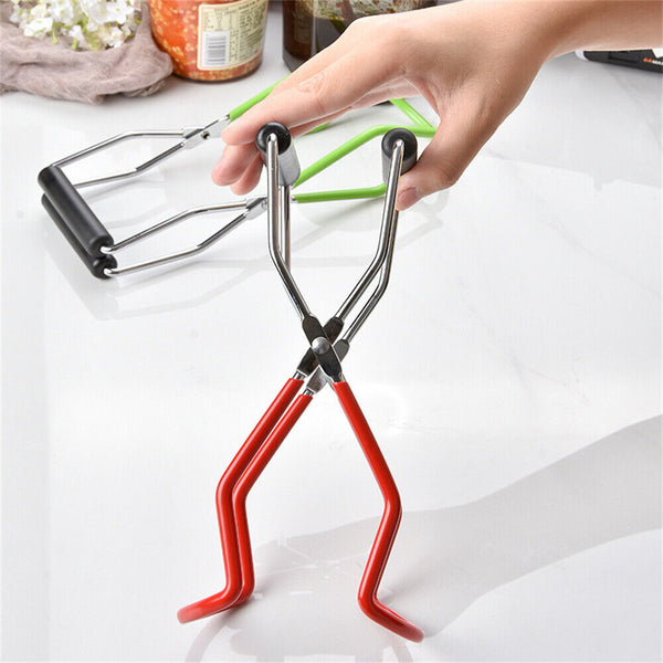 Stainless Steel Canning Jar Lifter Anti-Slip Lifting Tongs Gripper Anti-scalding