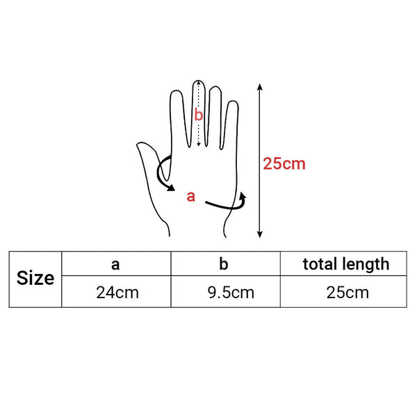 1/2 Winter Warm PU Leather Wool Wrist Gloves Touch Screen Full Finger Fur Mitten