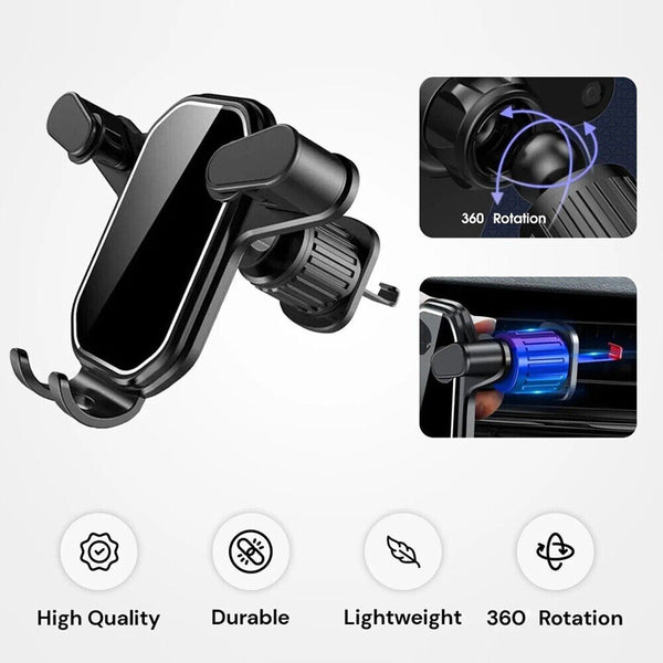 Mount Stand Bracket Air Mobile Clip Cradle Universal Hook Car Vent Phone Holder